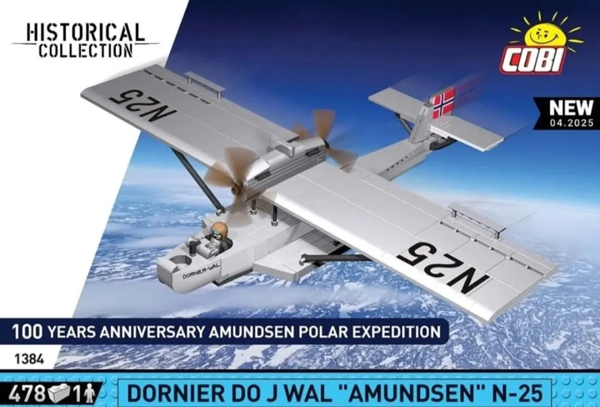 Cobi 1384 Dornier DO J Wal Amundsen N-25 - 478 Stukken - afbeelding 6 van 6