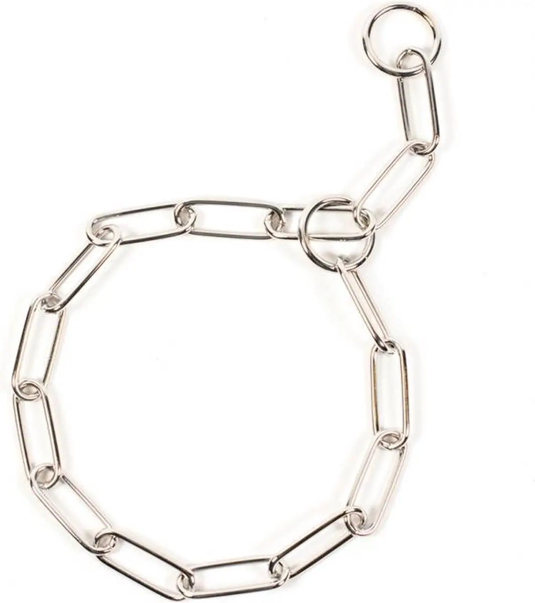 DuvoPlus Halsband voor Honden Sliphalsband 80cm/4mm - Verchroomd