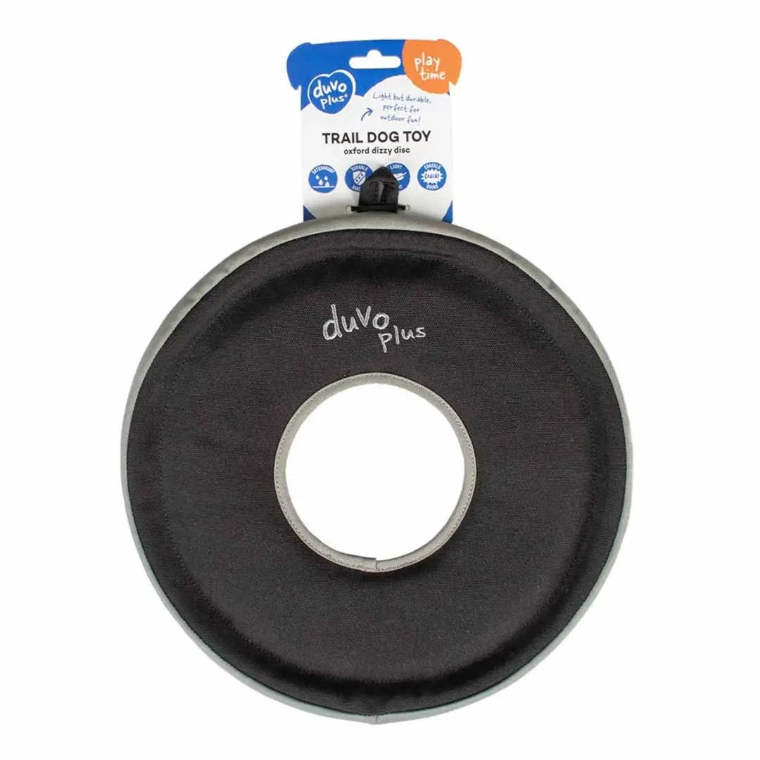Duvo Oxford Dizzy Disc Trail Hondenspeeltje - 30,5x30,5cm - Grijs
