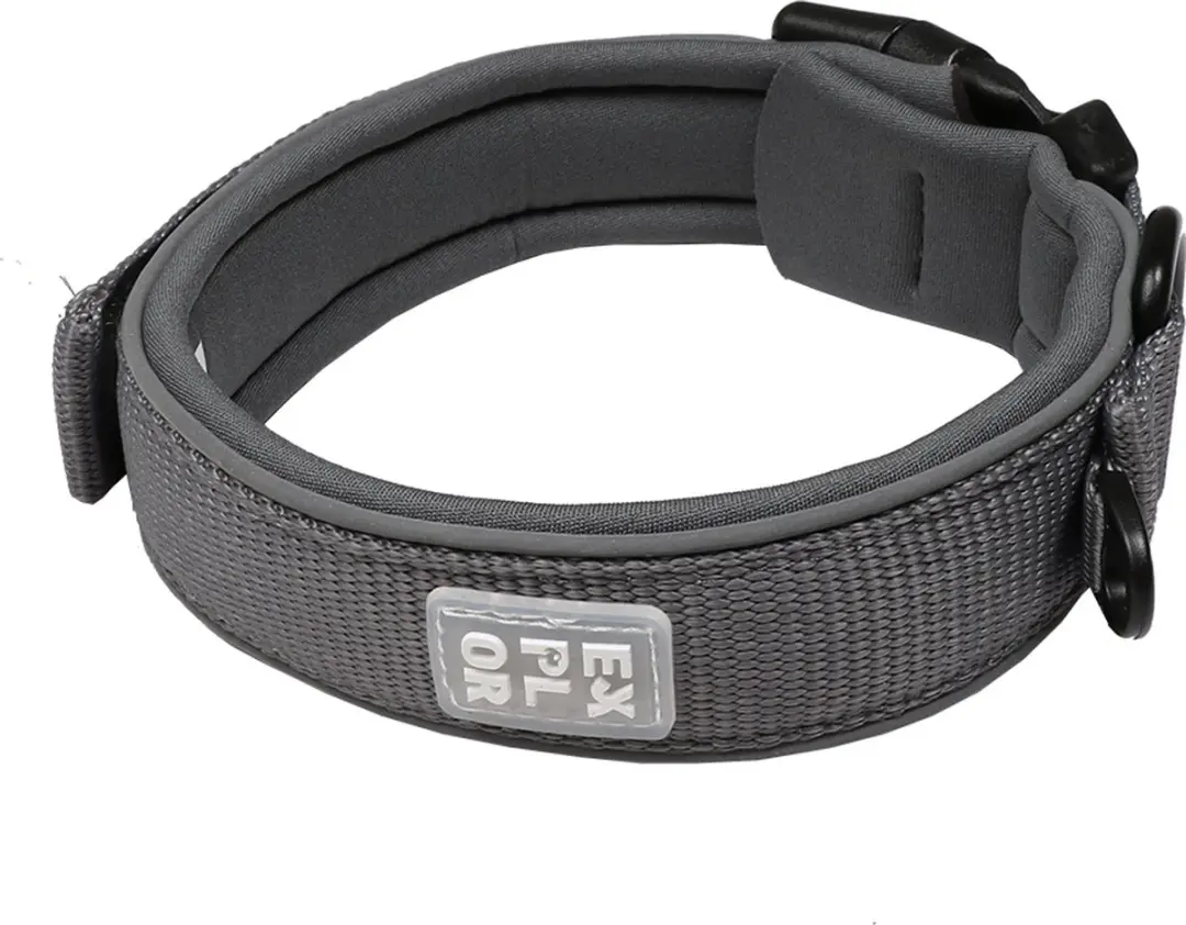 DuvoPlus Ultimate Fit Comfy Halsband Hond M - 39-44cm - Silver Reflective