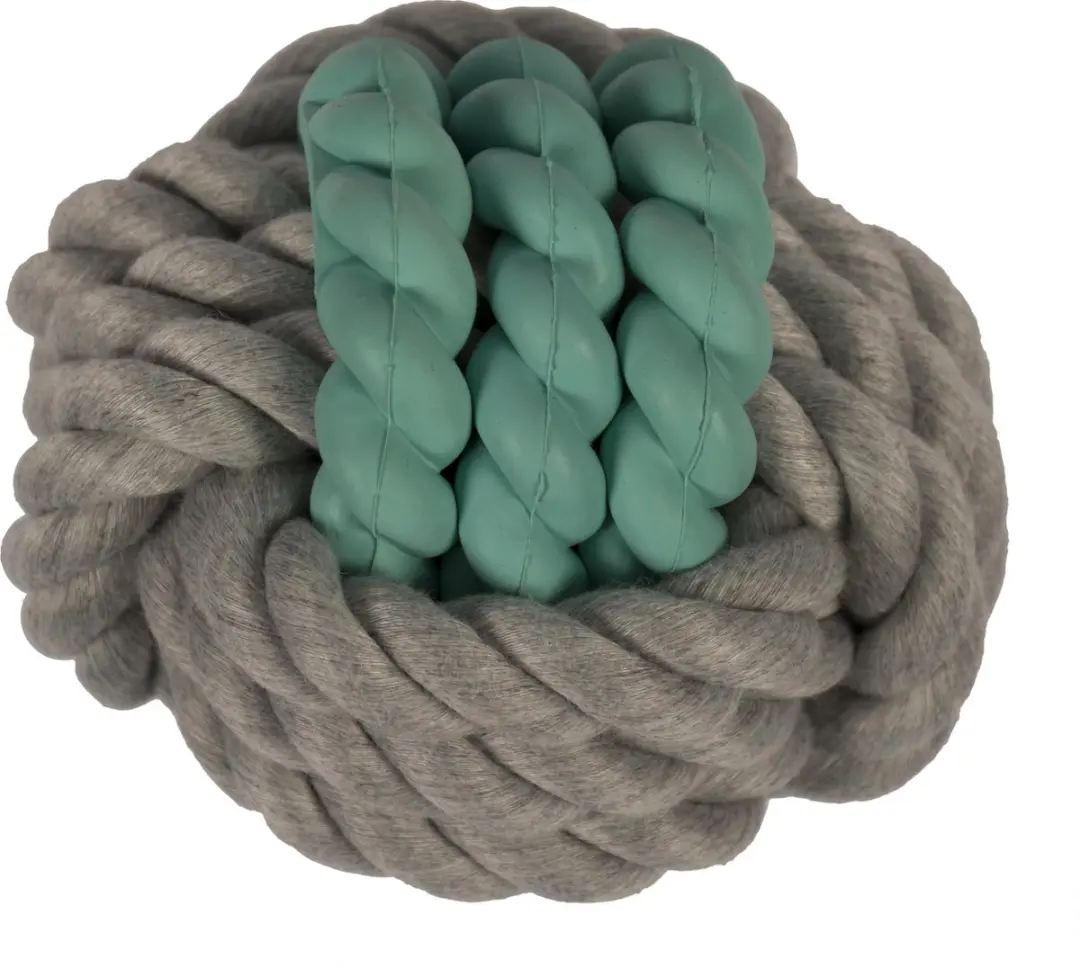 DuvoPlus Dogtoy Freshmint Dental Ball 9cm - Grijs/mint