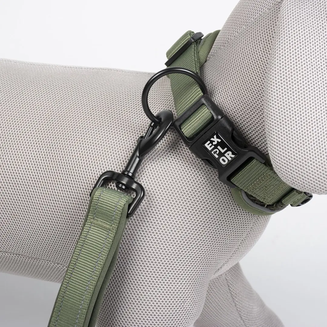 Duvo Duvoplus Halsband Ultimate Fit Control Classic M - 39-44cm - Undercover Green