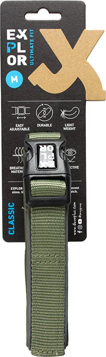 Duvo Duvoplus Halsband Ultimate Fit Comfy M - 39-44cm - Undercover Green