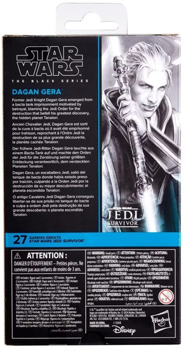 Hasbro Star Wars Jedi Survivor Black Series Dagan Gera - G15505X0 Action Figuur - 15cm - Multi