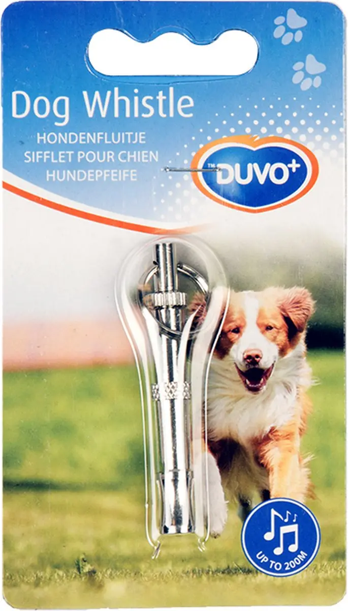 Duvo+ Hondenfluitje 5,5 cm - Zilver