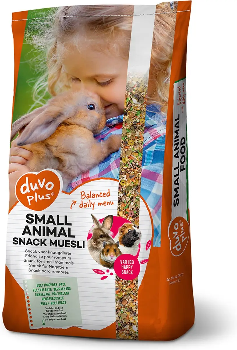 DuvoPlus Kleine Zoogdieren Snack Muesli 18kg