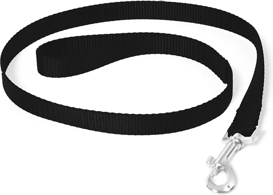 Duvo+ Nylon Leiband 120cm - 10mm - Zwart