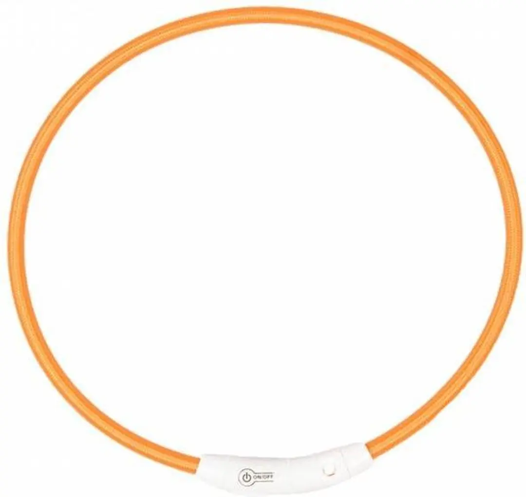 Duvo Nylon Halsband Veiligheidslicht Groen 45cm