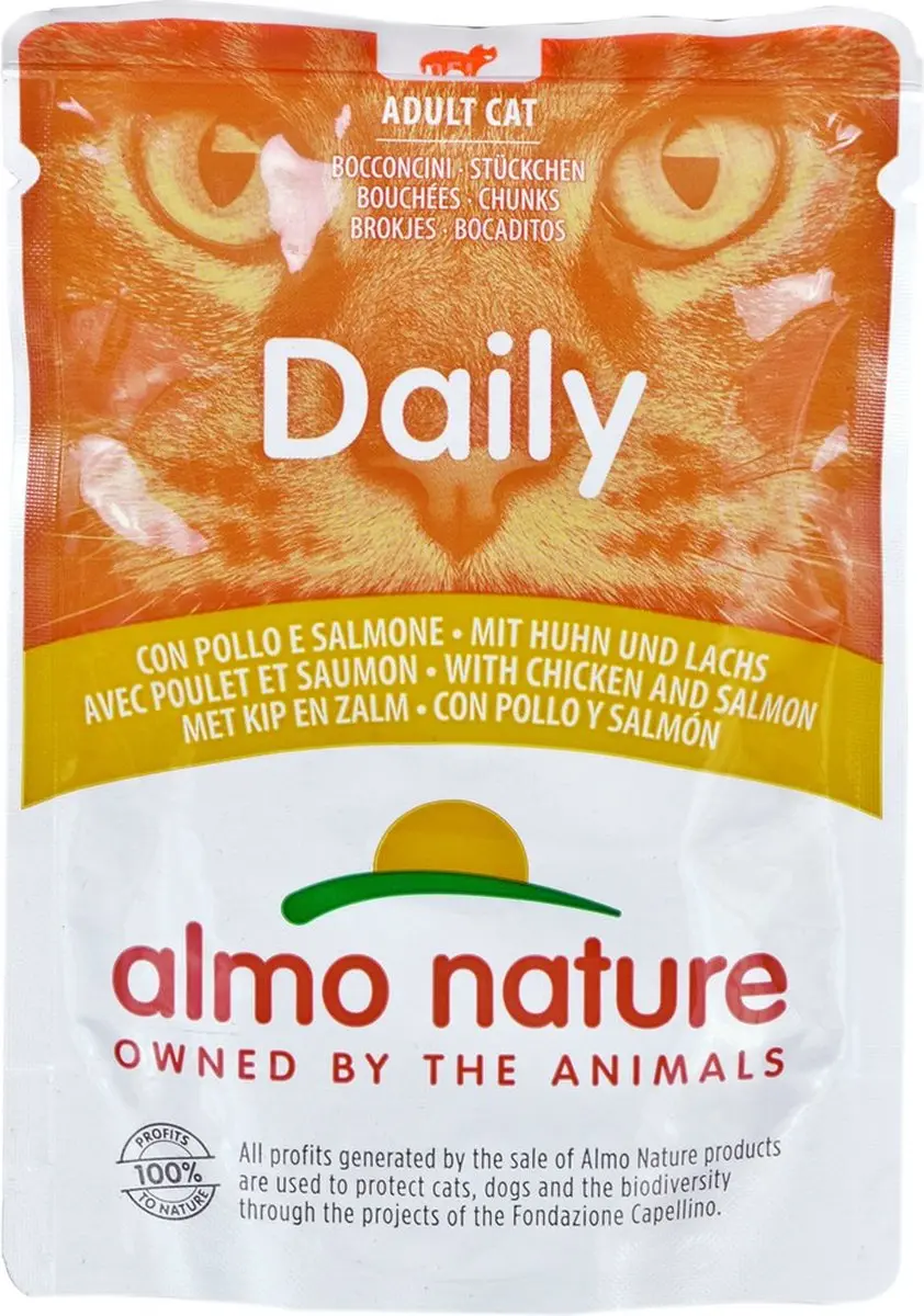 Almo Nature Daily Kip Met Zalm
