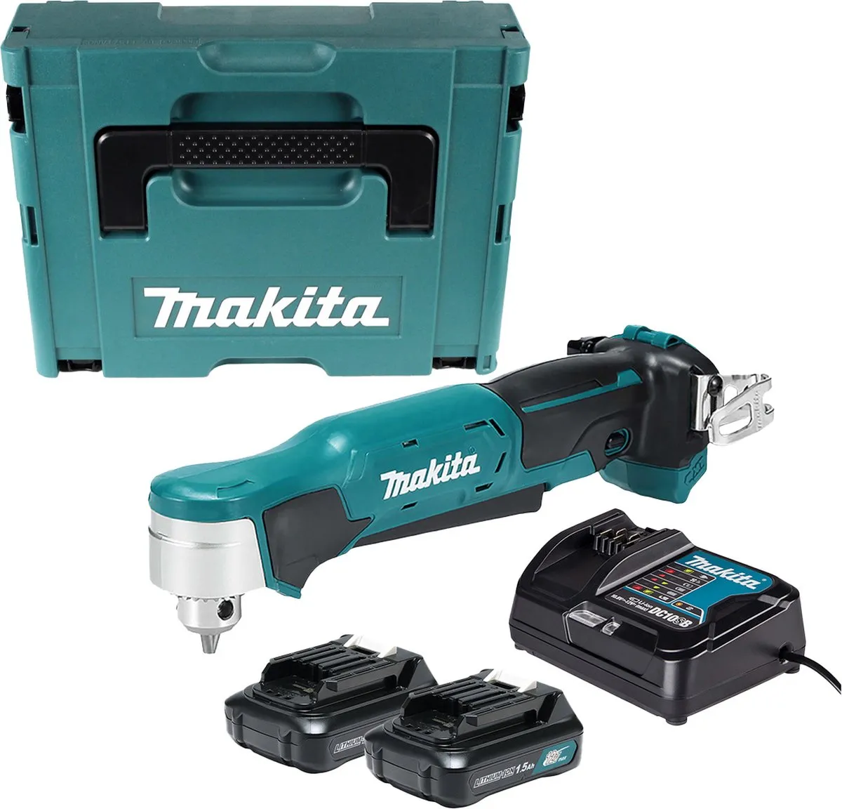 Makita DA332DSYJ Haakse Boormachine - 10.8V - 2x 1.5Ah Accu