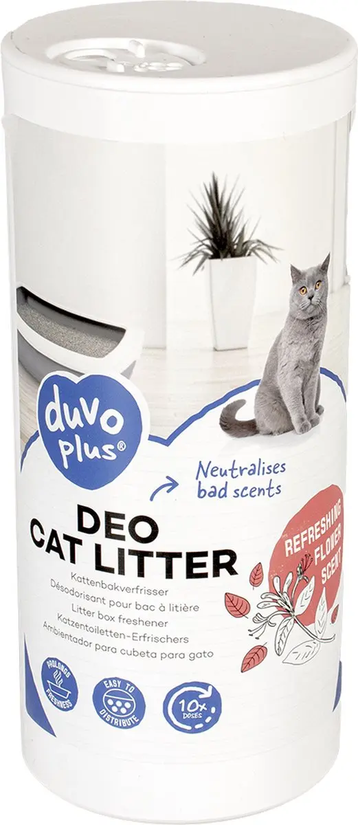 Duvo Kattenbakverfrisser Bloemengeur 400g
