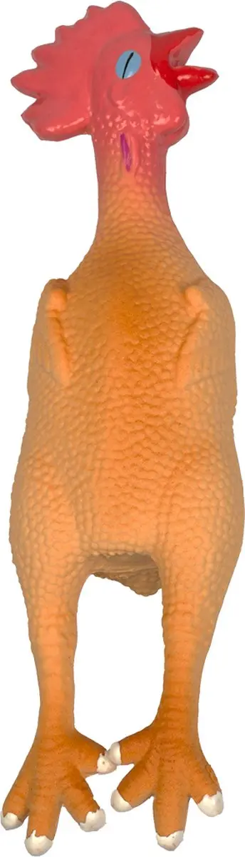 DuvoPlus Latex Piepende Kip Hondenspeeltje