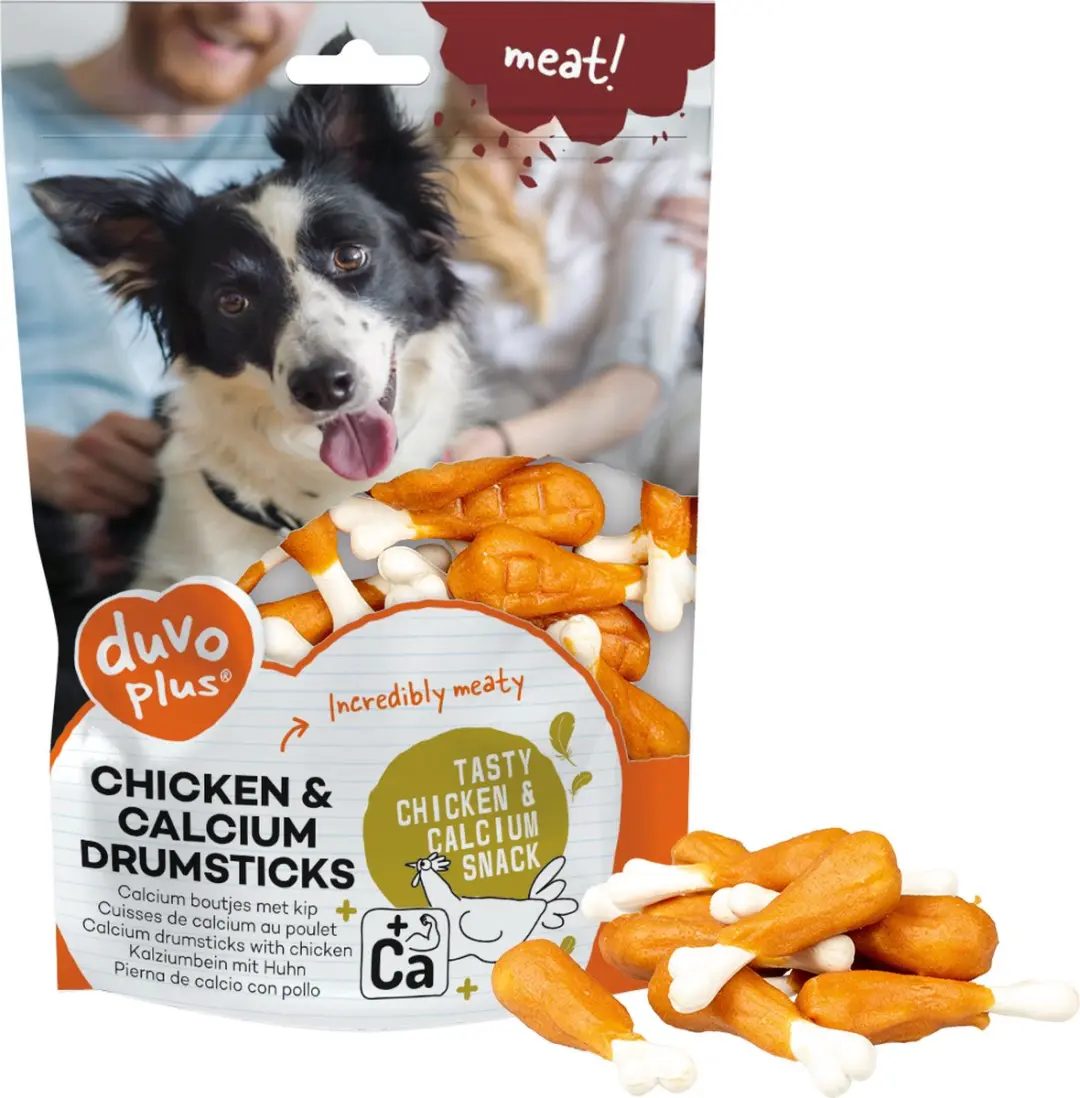 DuvoPlus Meat! Kip & Calcium Drumsticks 180g
