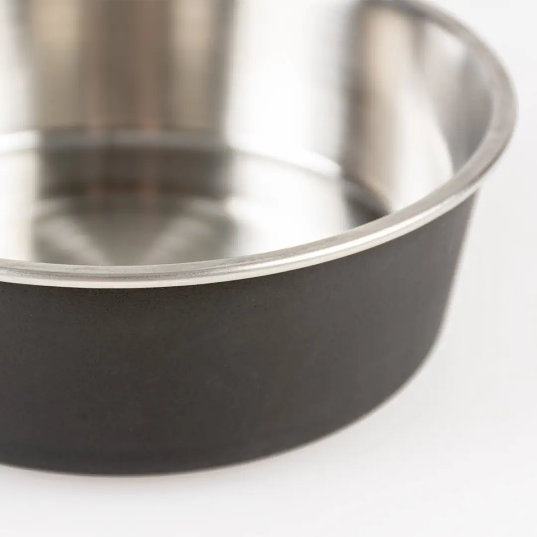 Duvo Duvoplus Drinkbak Hond Eetkom Matte Fix 450ml - Ø12,8cm Zwart