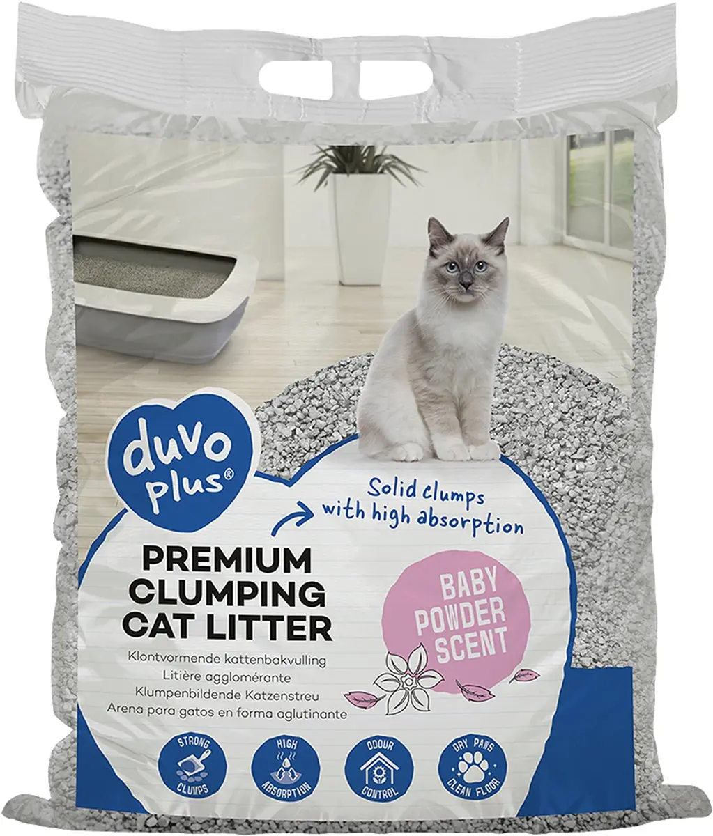 Duvo Kattenbakvulling Premium Babypoeder 12kg