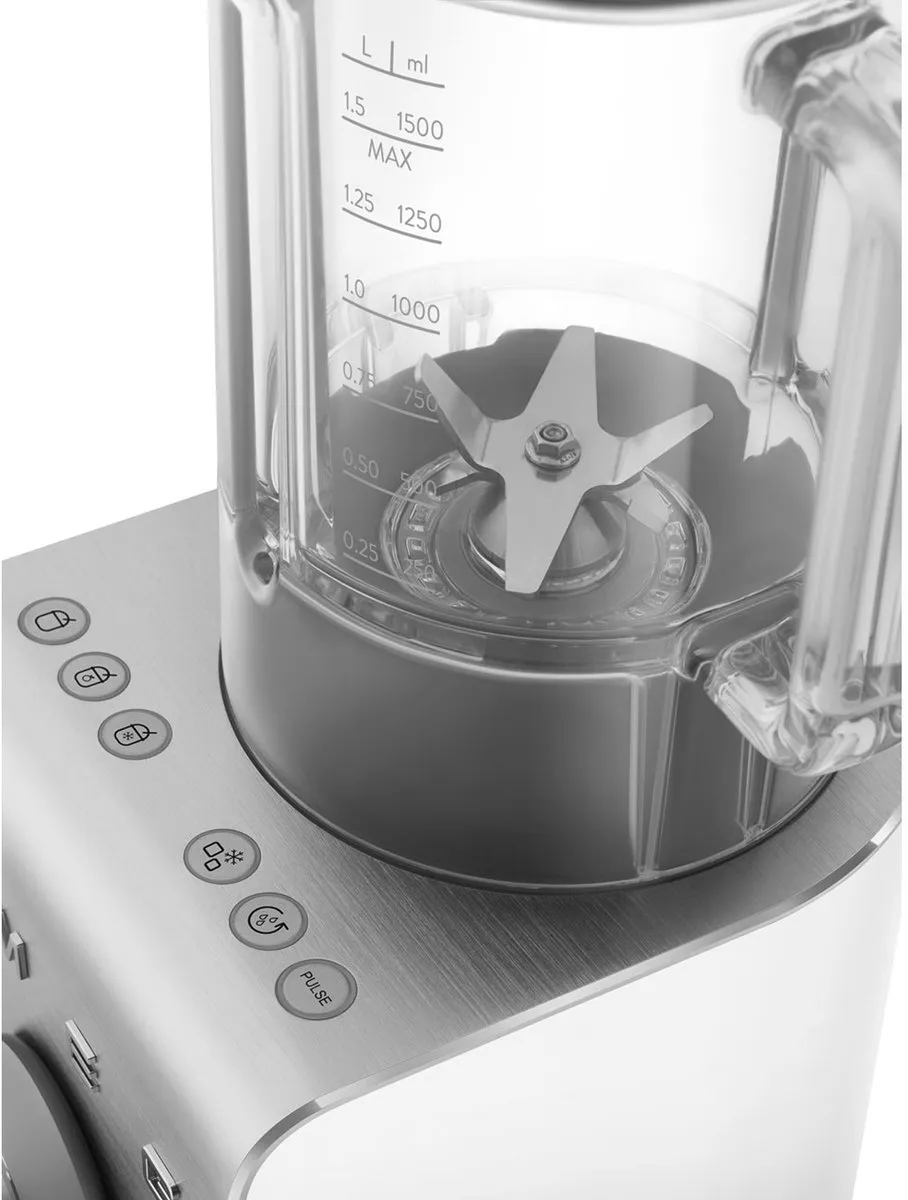 SMEG BLC02WHMEU - High Performance Blender - Incl. vacuümpomp - 1400W - Mat Wit