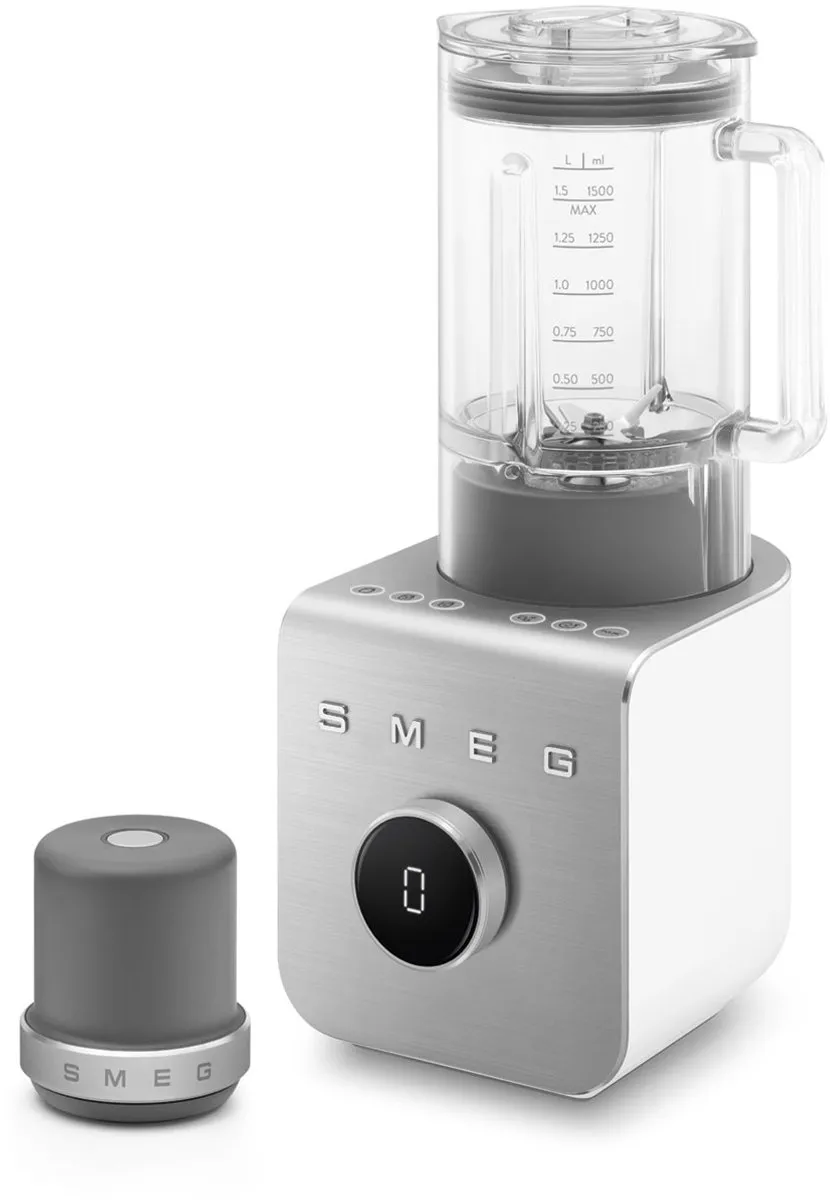 SMEG BLC02WHMEU - High Performance Blender - Incl. vacuümpomp - 1400W - Mat Wit