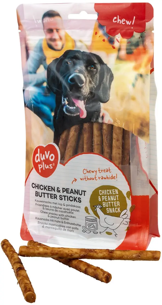 Duvo Duvoplus Chew! Kip & Pindakaas Rolls