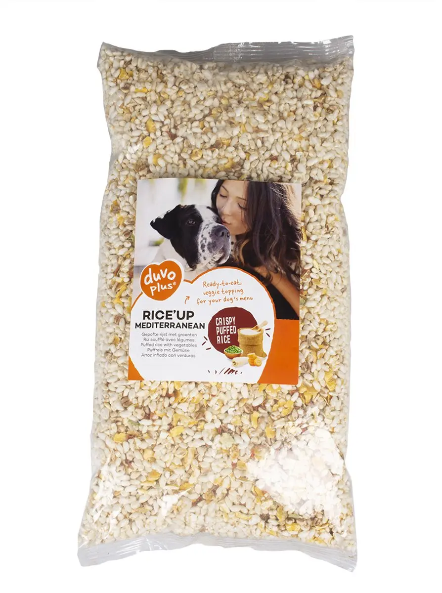 Duvo+ Rice’up Gepofte Rijst Hondenvoer 1kg