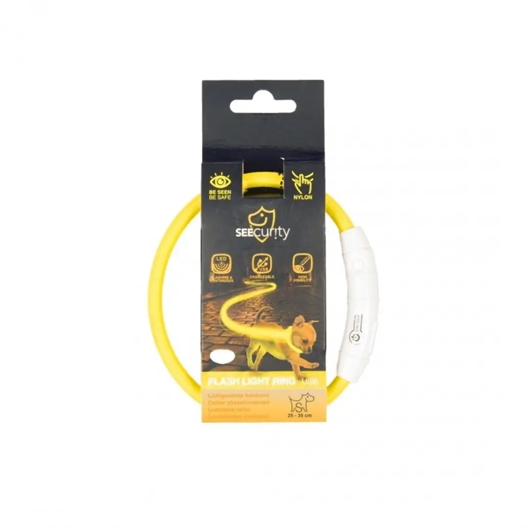 Duvo Flashlight Halsband 45cm - Geel