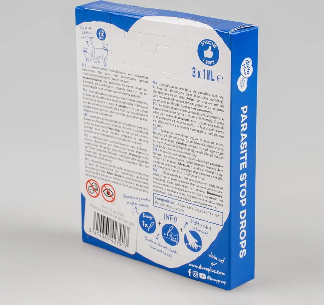 Duvo+ Anti-Parasiet Druppels Kat 3x1ml