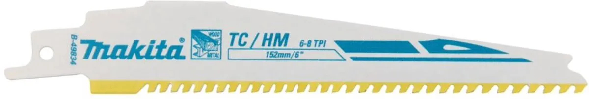 Makita Reciprozaagbladen B-49834 - Metaal - 1 Stuk