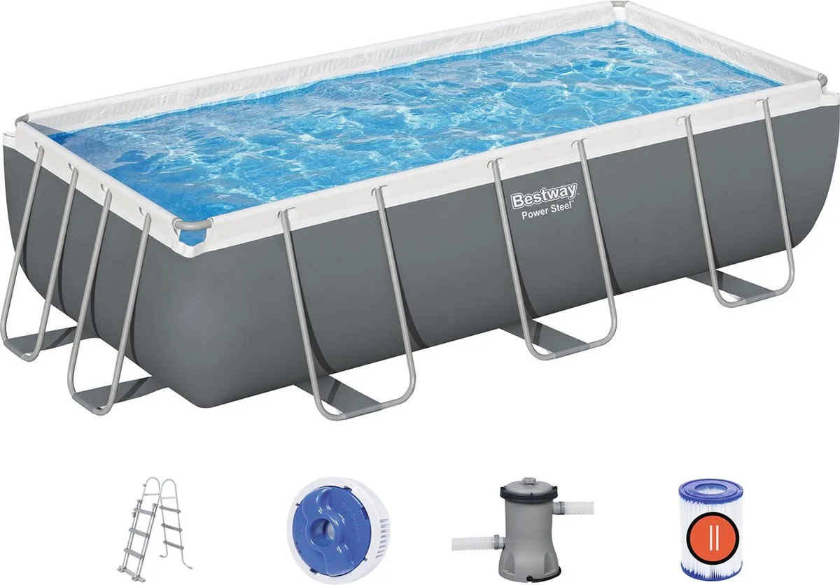 Bestway Steel Pro Zwembadset 56441 - 404x201x100cm - afbeelding 4 van 6