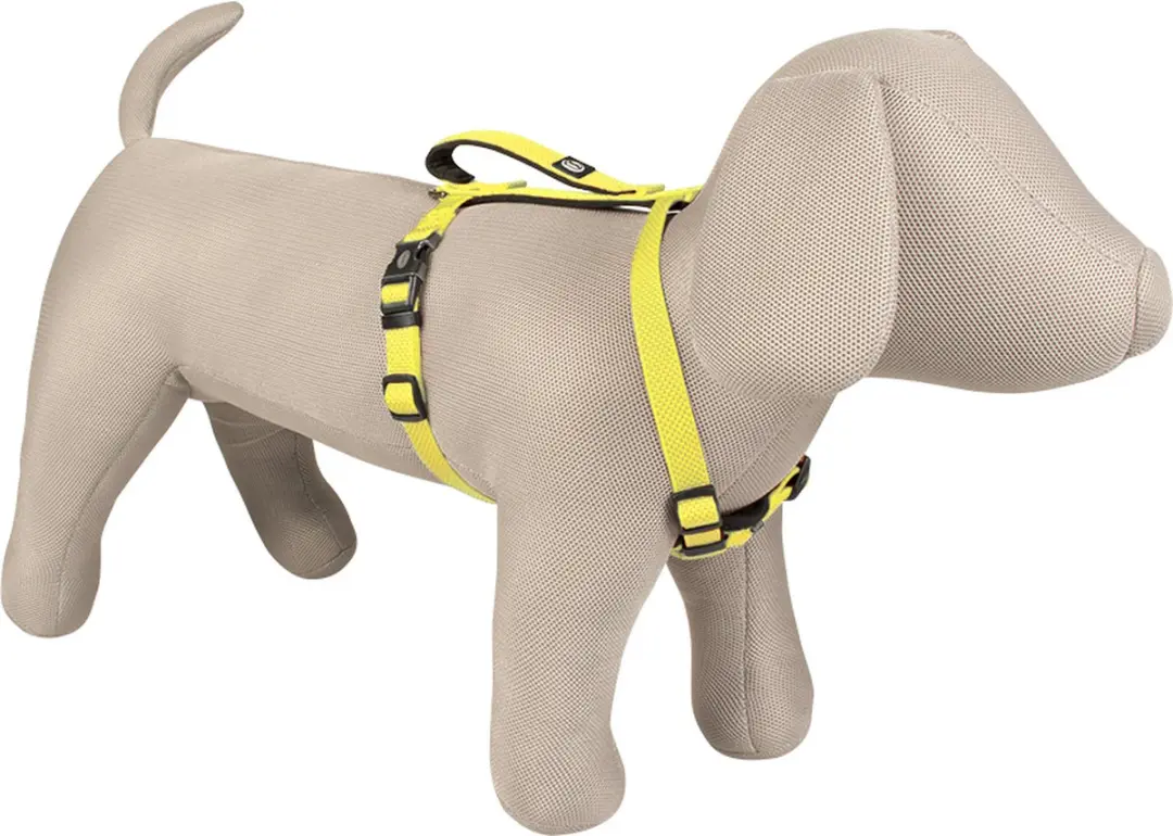 Duvo Explor North Harnas Nylon Hondentuigje S 30-40cm - Neon Geel
