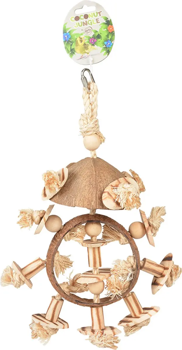 DuvoPlus Coconut Jungle Ring Speelgoed Vogel - 38x25,5x13cm