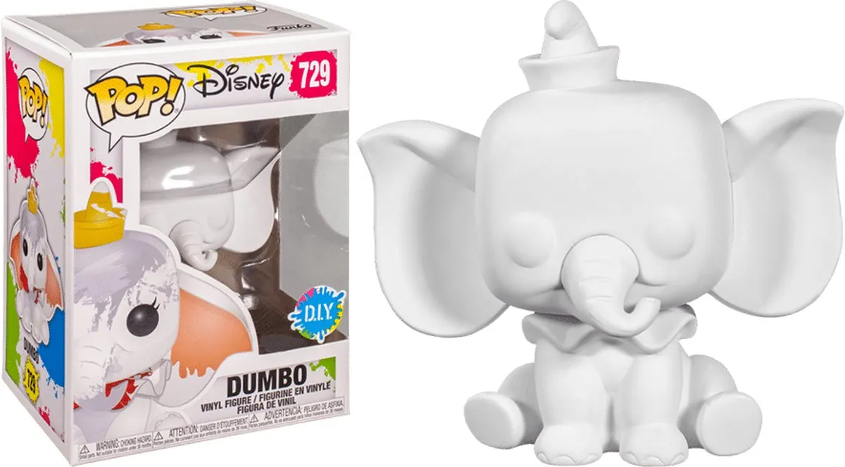 Funko POP! Dumbo DIY Verzamelfiguur 9cm - Wit