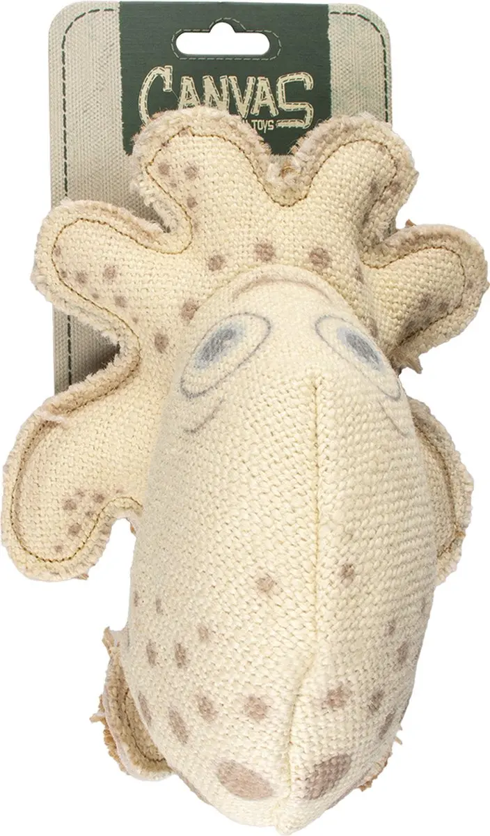 DuvoPlus Canvas Octopus Speelgoed Hond - Meerkleurig