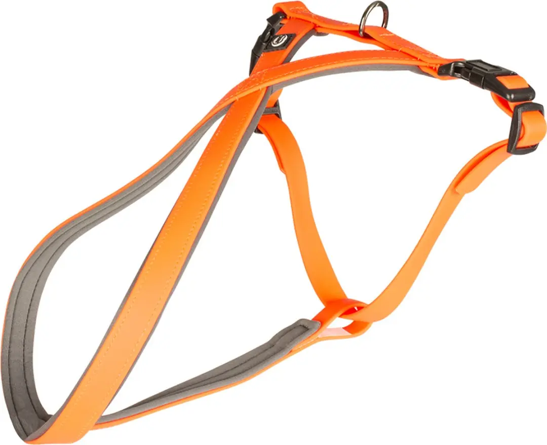 Duvo South Harnas PVC 50-65cm/20mm Neon Oranje