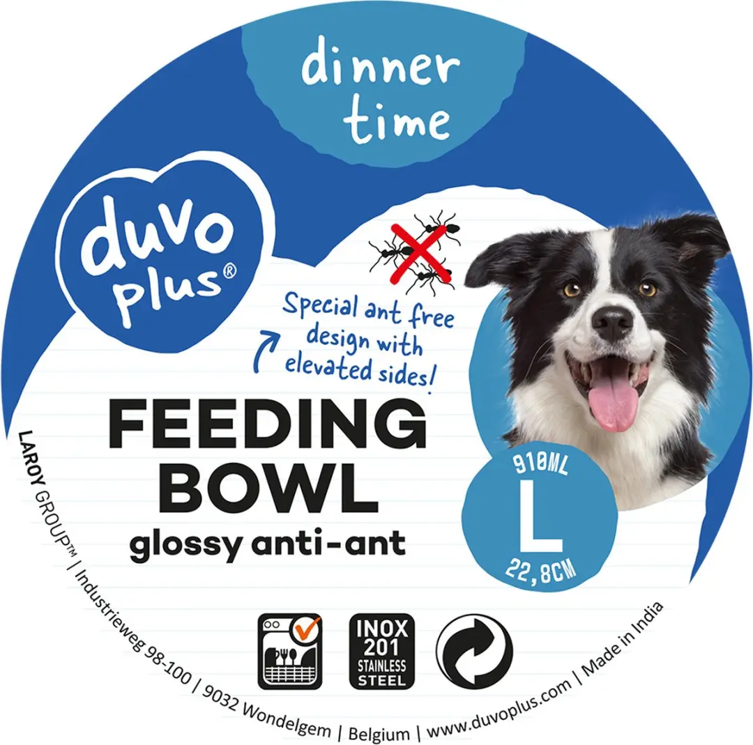Duvo Duvoplus Voerbak Hond Eetkom Glossy Anti-mier XXL 2900ml