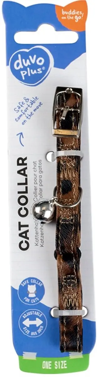 Duvo Kattenhalsband Luipaard Print - 20-30cm
