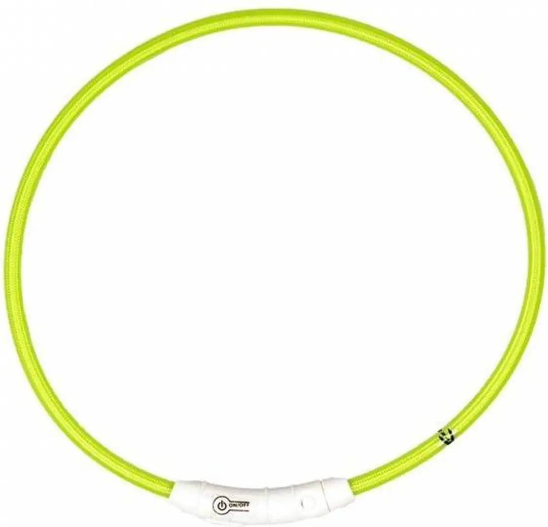 Duvo Flashlight Halsband Geel - 65cm