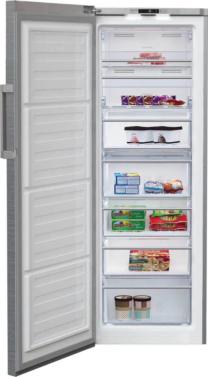 Beko RFNE290T45XPN Vriezer - 256L - 6 Vakken - 18 kg/dag