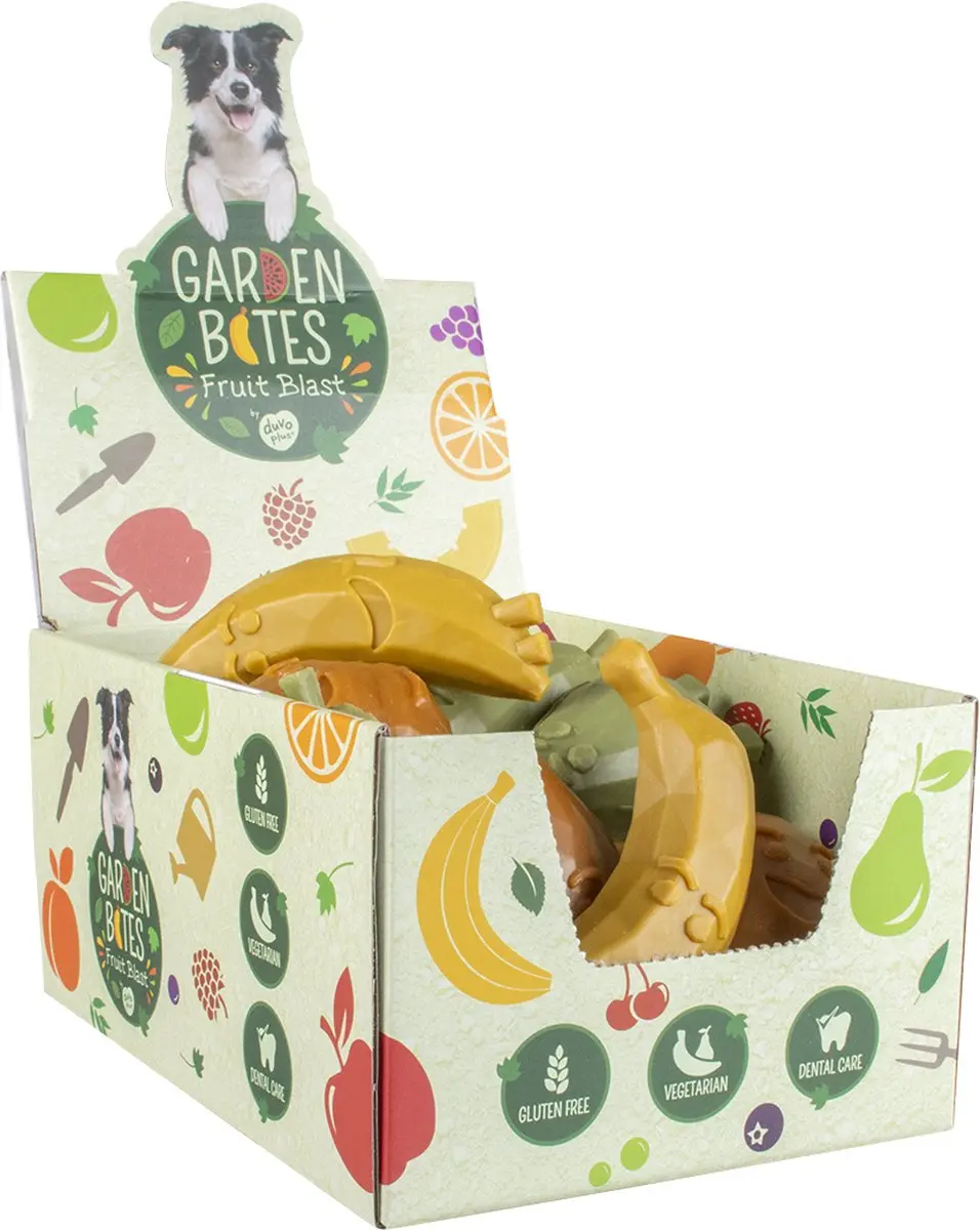 Duvo Duvoplus Garden Bites Fruity Friends L Hondensnacks - 18 Stuks