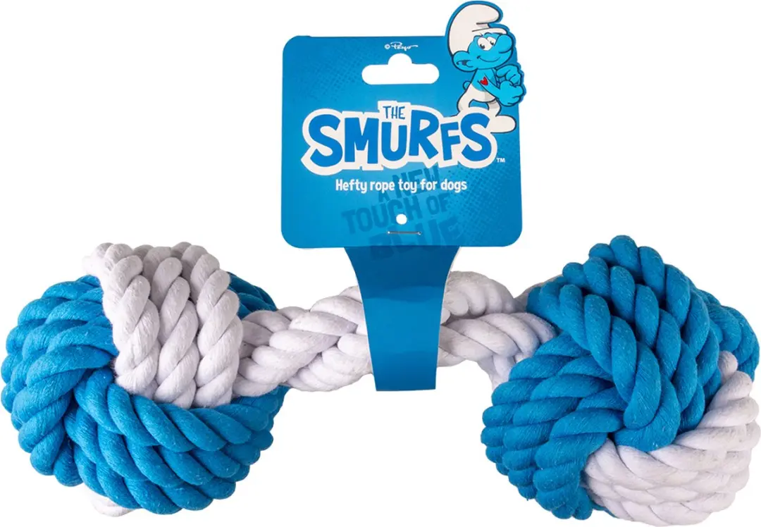 Duvo+ Potige Smurf Touwhalter 30cm