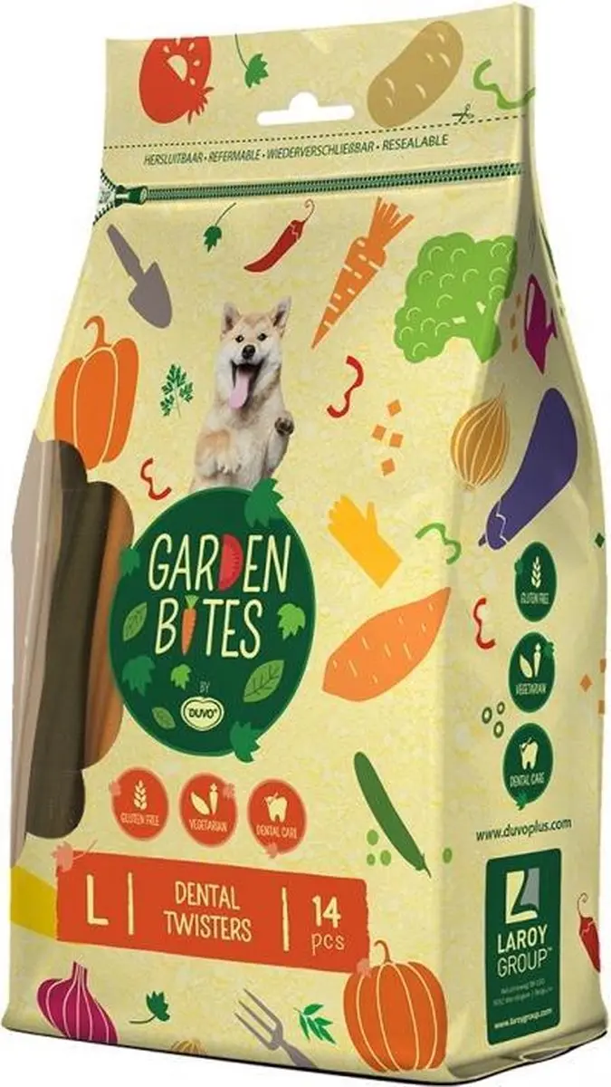 Duvo+ Garden Bites Dental Twisters Large