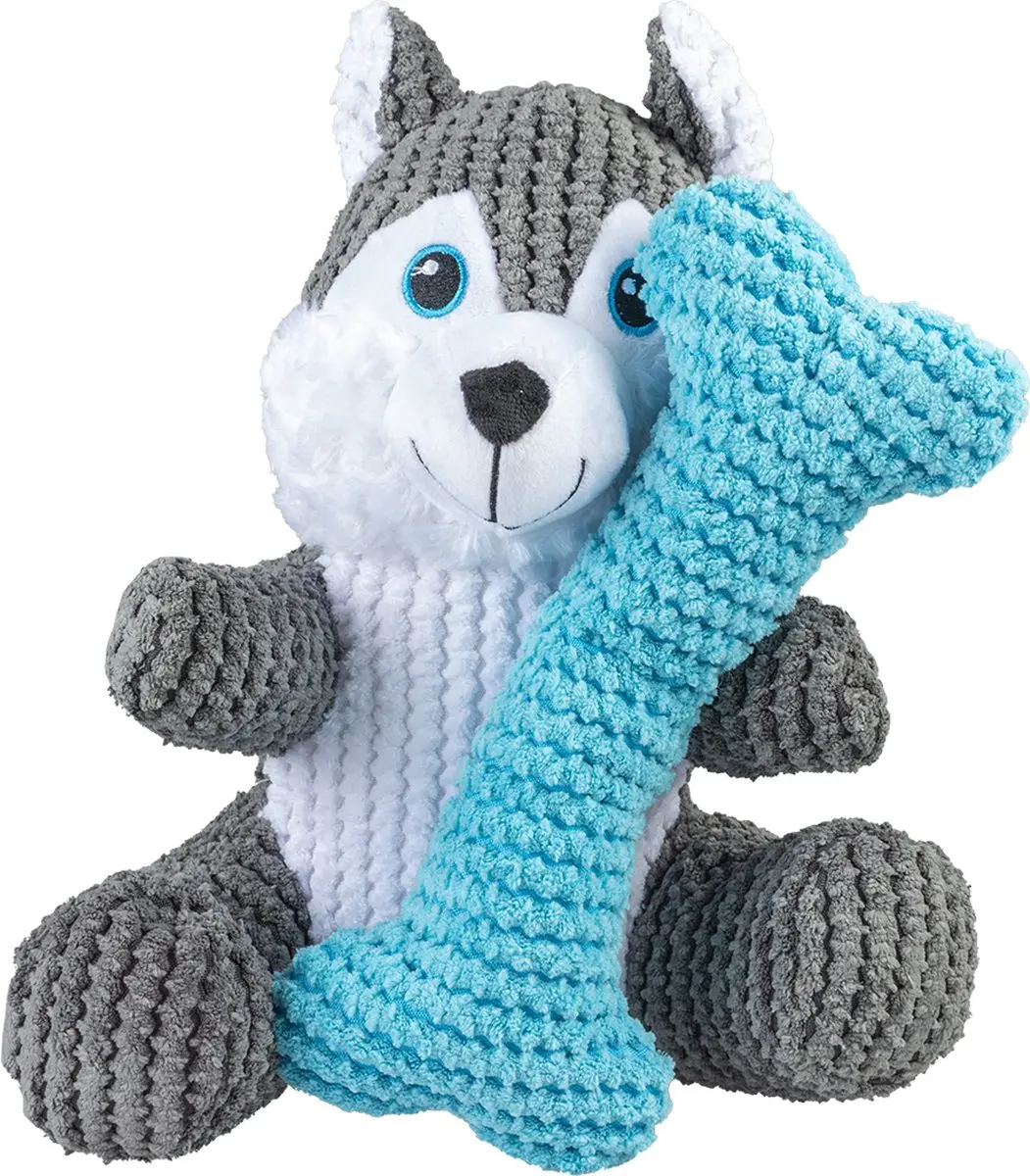 DuvoPlus Pluche Duo Husky Hond