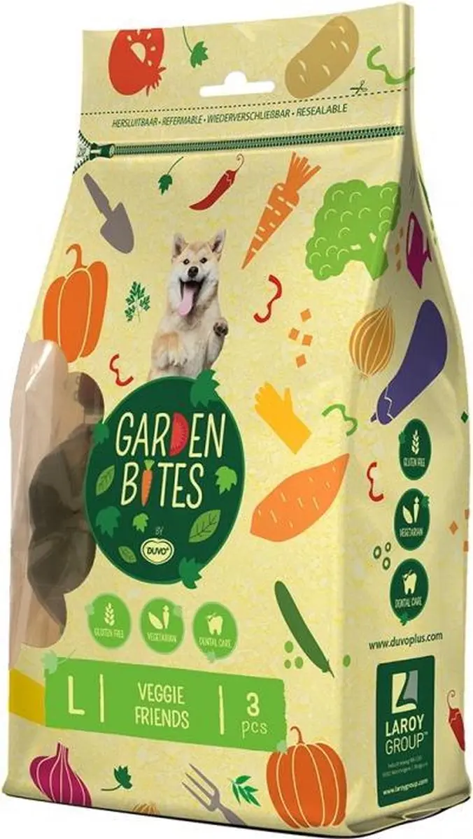 Duvo+ Garden Bites Veggie Friends - Gemengde kleuren - 270g