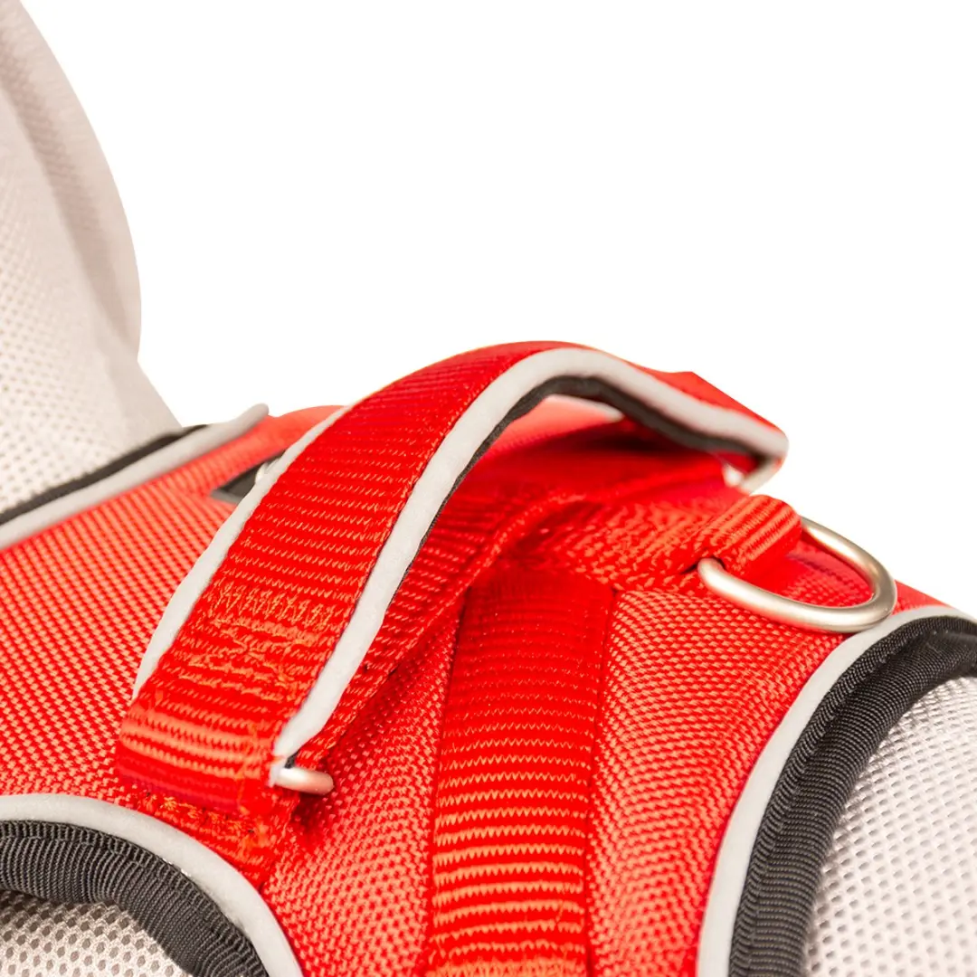 DuvoPlus Explor West Harnas Nylon M 40-50cm - Rood