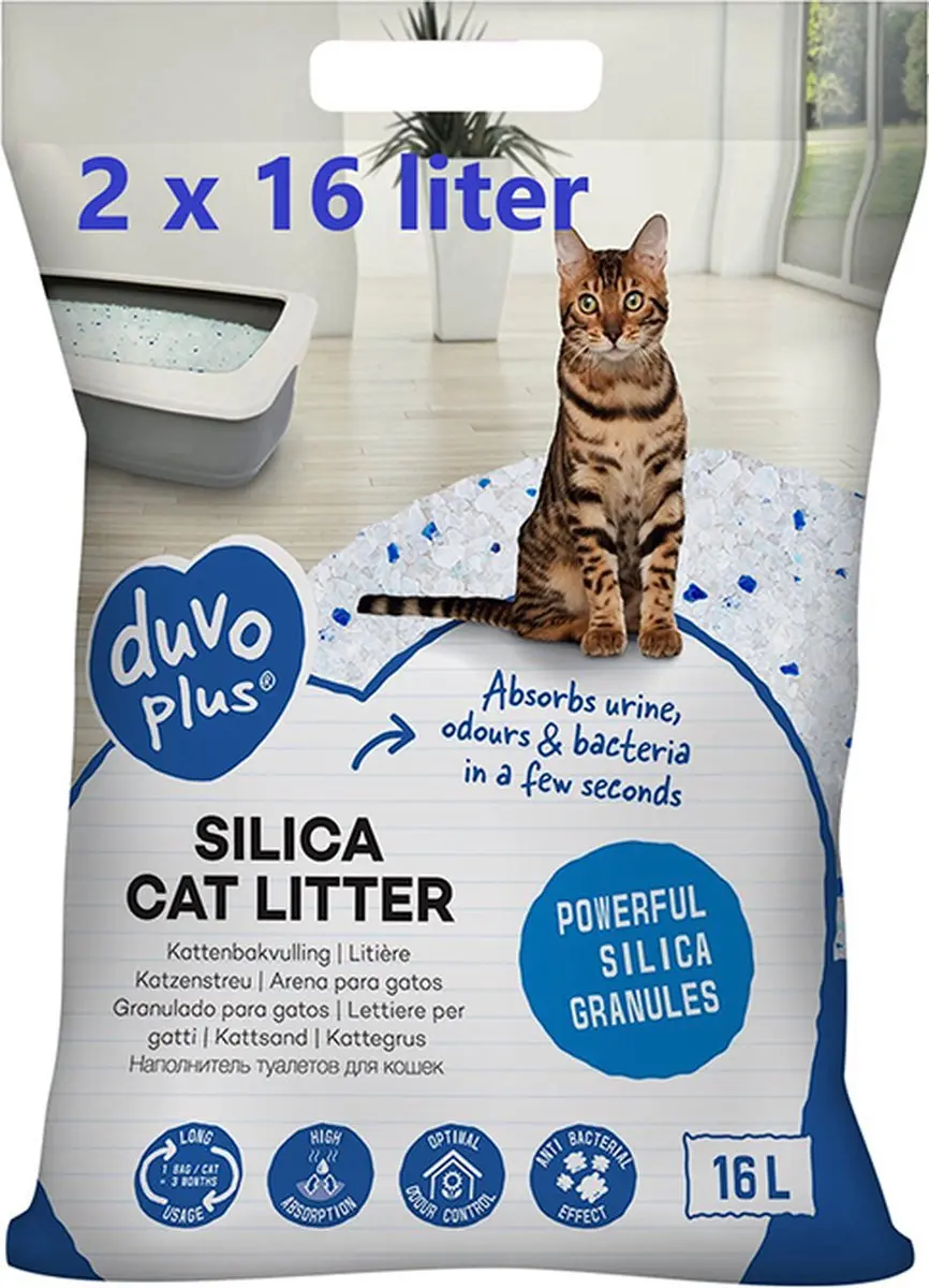 Duvo+ Silica Kattenbakvulling