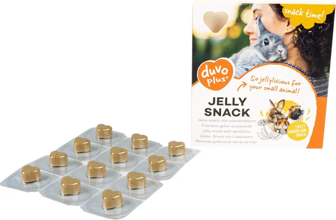 DuvoPlus Knaagdier Gelei Snack Paardenbloem 12x 1,2g