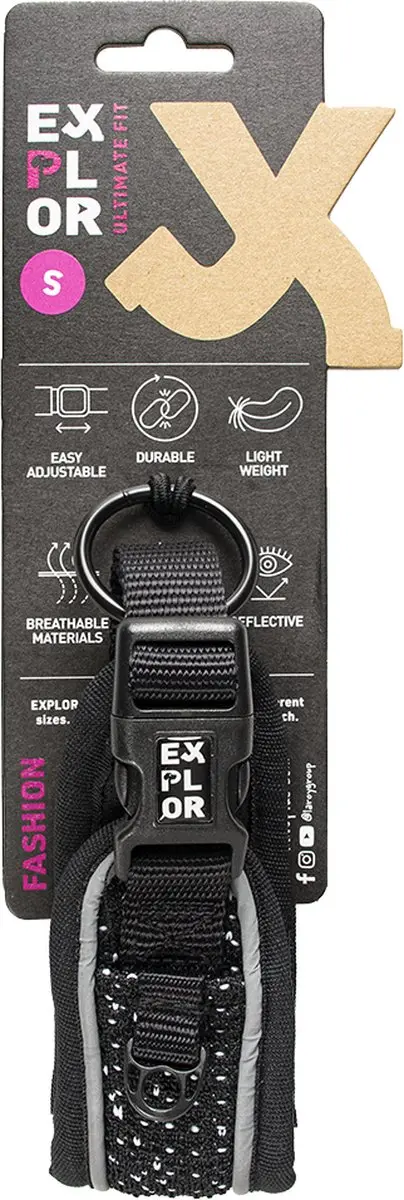 DuvoPlus Ultimate Fit Control Halsband XS 30-33cm - Granite Black