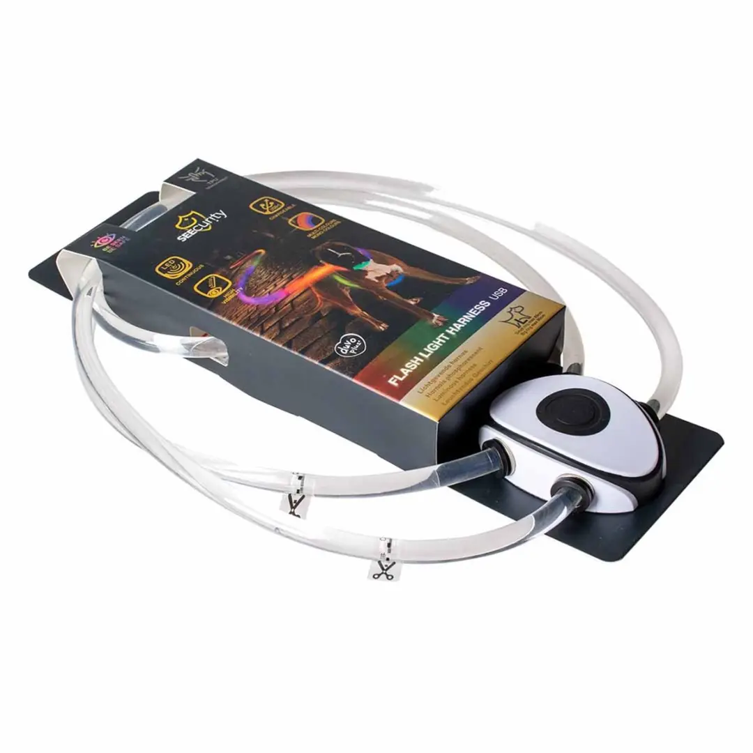 Duvo Plus SEEcur!ty Harnas Flashlight USB - L - Meerkleurig