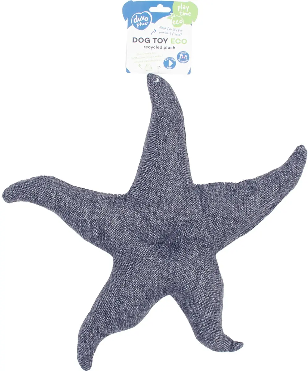 Duvo ECO Pluche Zeester XL - 44x43x6cm Grijs