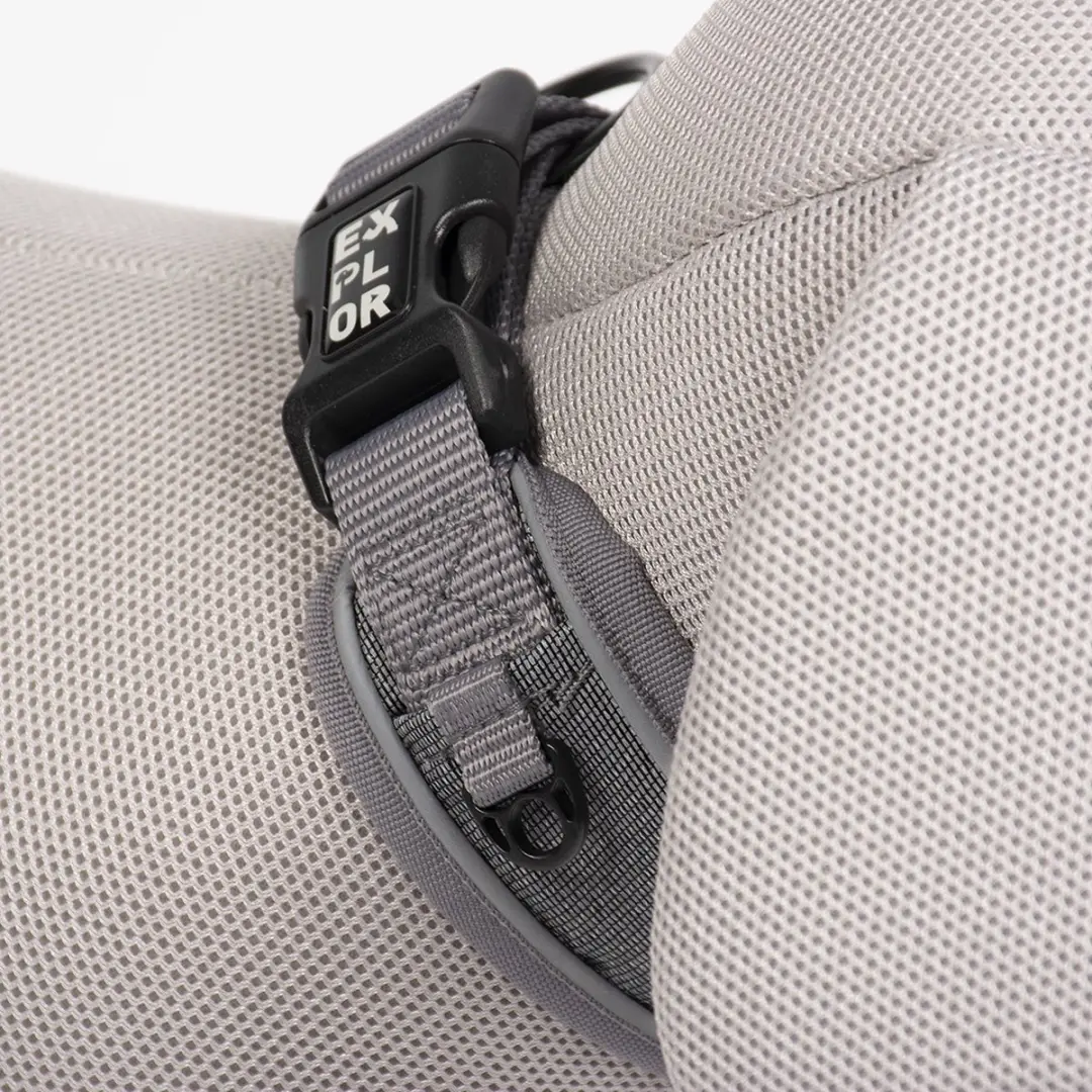 DuvoPlus Ultimate Fit Control Halsband Safety XS - 30-33cm - Zilver Reflecterend