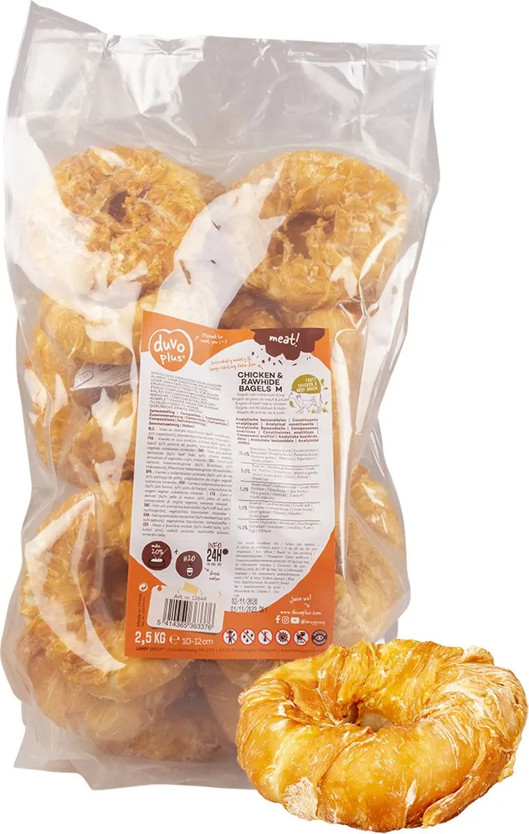 Duvo+ Kip & Runderhuid Bagels Medium