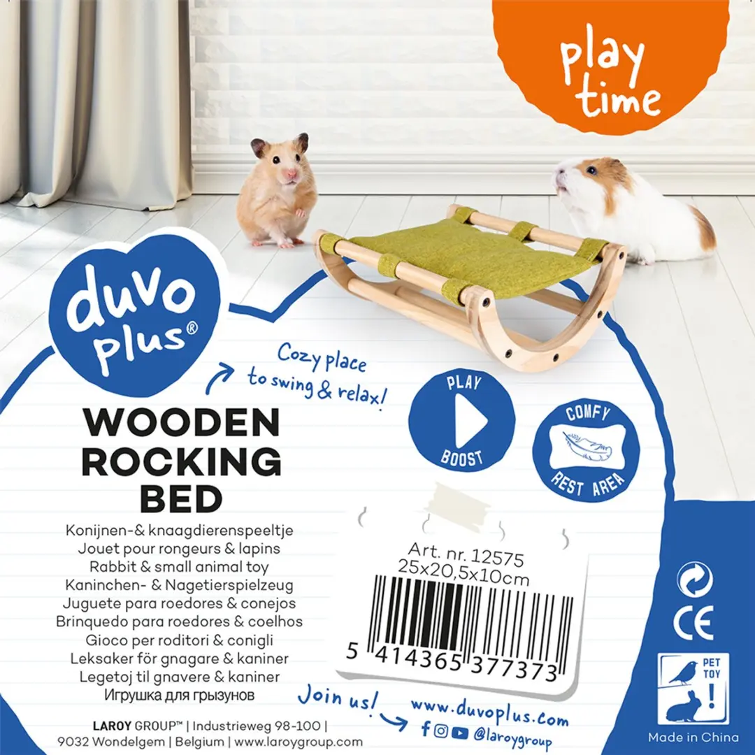 Duvo Houten Schommelbed - Blauw